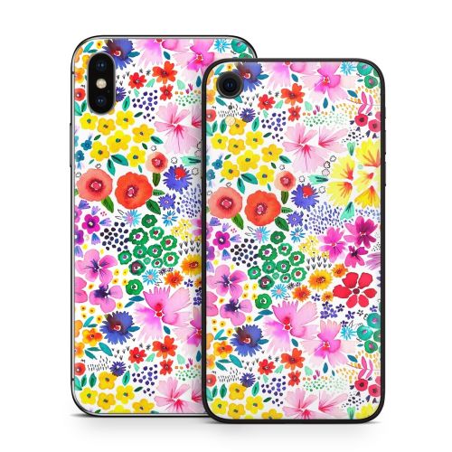 Artful Little Flowers iPhone X Series Skin