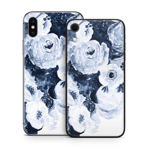 Blue Blooms iPhone X Series Skin
