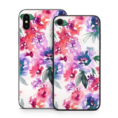 Blurred Flowers iPhone X Series Skin