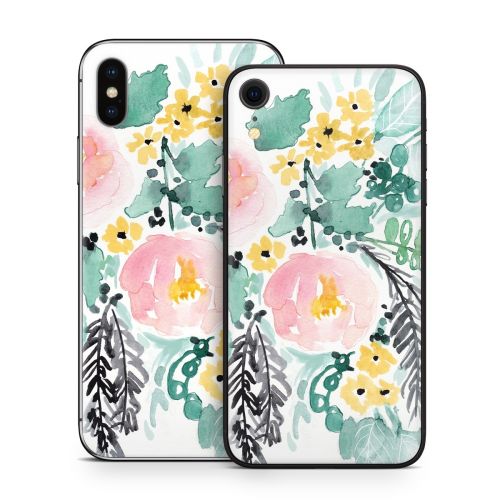 Blushed Flowers iPhone XS Skin