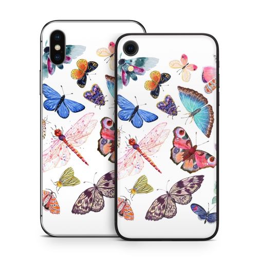 Butterfly Scatter iPhone X Series Skin
