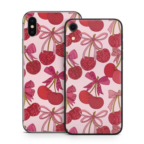 Cherry with Bows iPhone X Series Skin
