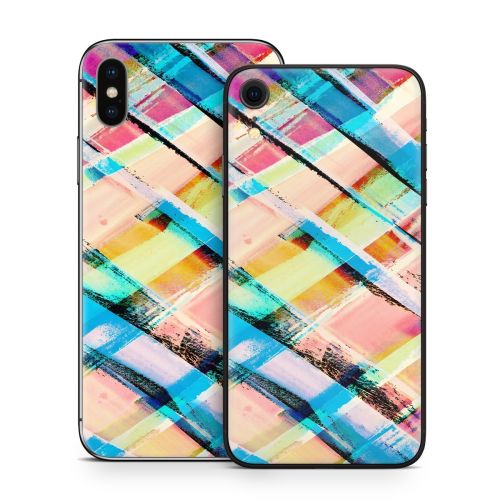 Check Stripe iPhone X Series Skin