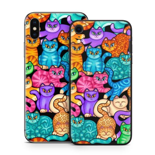 Colorful Kittens iPhone X Series Skin