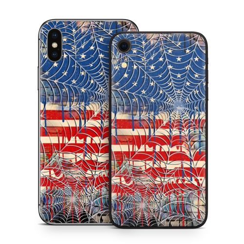 Cobweb Flag iPhone X Series Skin