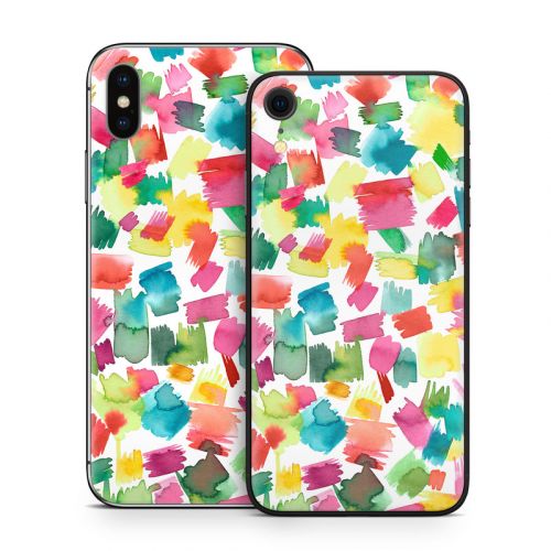 Colorful Strokes iPhone X Series Skin