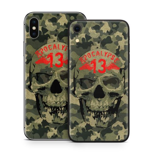 Camo Skull iPhone X Series Skin
