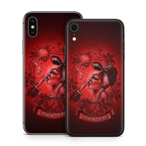 Demon Drink iPhone X Series Skin