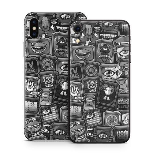 Distraction Tactic B&W iPhone X Series Skin