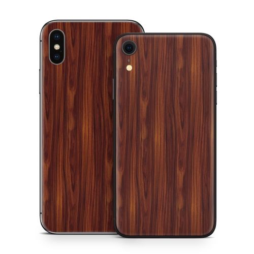 Dark Rosewood iPhone X Series Skin