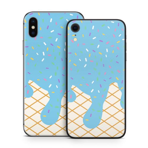 Cotton Candy Ice Cream Drip iPhone X Series Skin