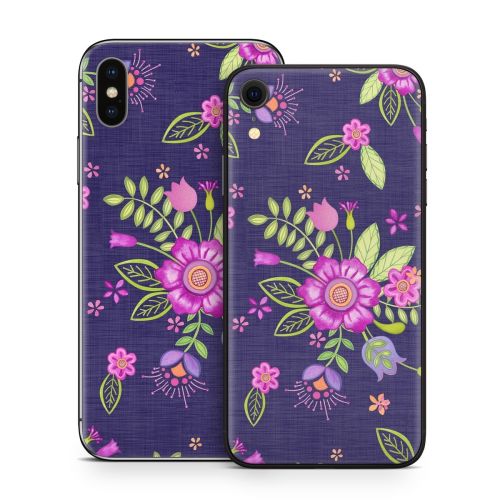 Folk Floral iPhone X Series Skin