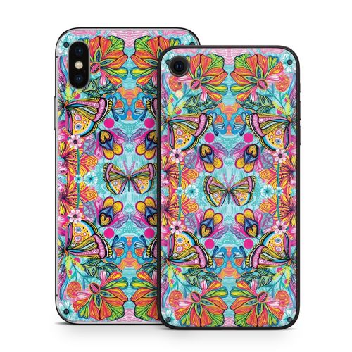 Free Butterfly iPhone X Series Skin
