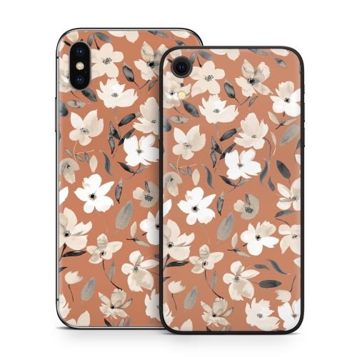 Fresh Flowers Copper iPhone X Series Skin