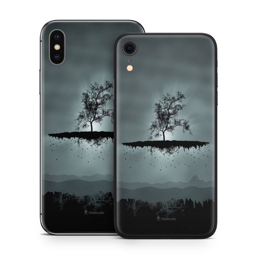 Flying Tree Black iPhone X Series Skin
