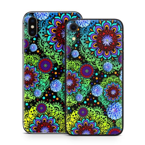 Funky Floratopia iPhone X Series Skin