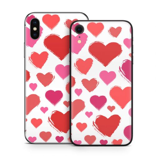 Hearts iPhone X Series Skin
