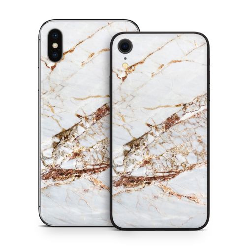 Rose Gold Marble iPhone X Series Skin | iStyles