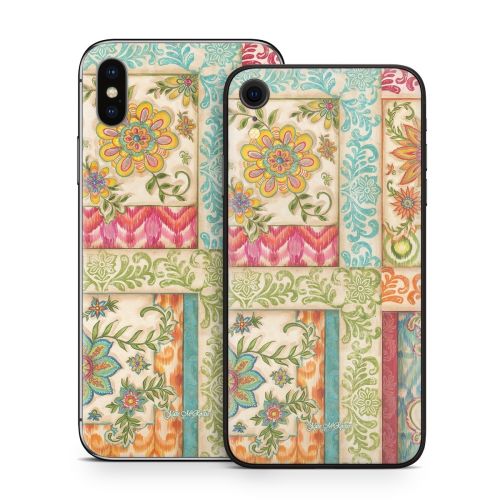 Ikat Floral iPhone X Series Skin