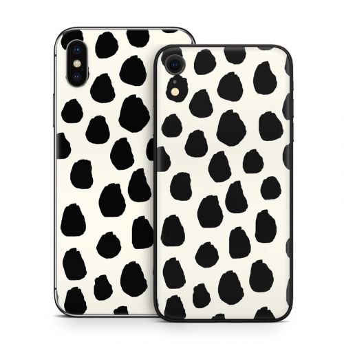 Inky Spots Cream iPhone X Series Skin