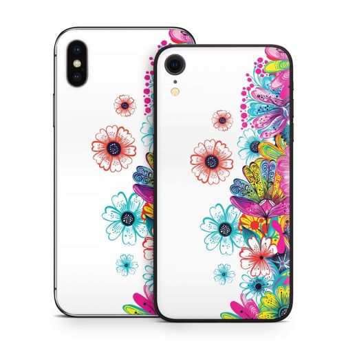 Intense Flowers iPhone X Series Skin