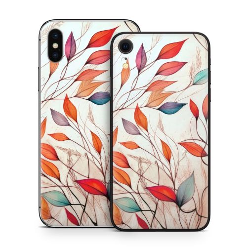 Leaf Sketches iPhone X Series Skin