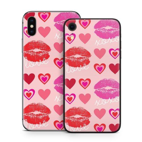 Love Hugs Kisses iPhone X Series Skin