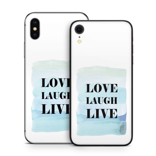Love Laugh Live iPhone X Series Skin