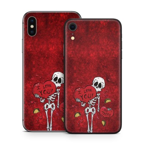 I Love You And Tacos iPhone X Series Skin