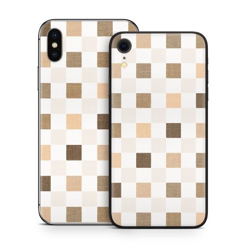 Neutral Checker iPhone X Series Skin