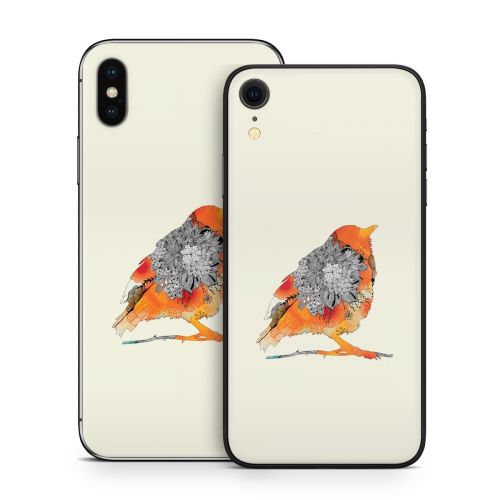 Orange Bird iPhone X Series Skin