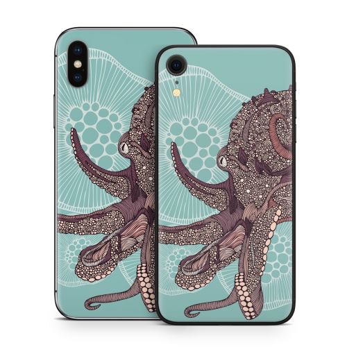 Octopus Bloom iPhone X Series Skin