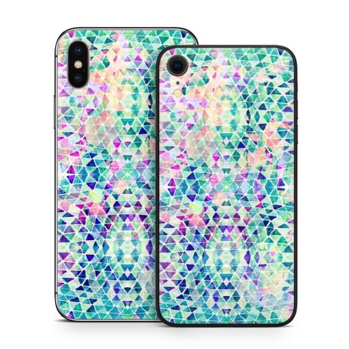 Pastel Triangle iPhone X Series Skin