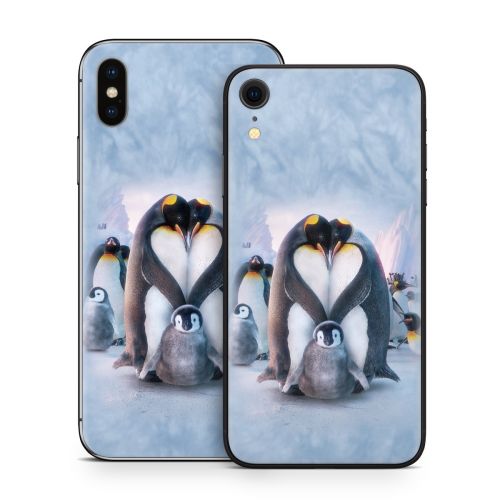 Penguin Heart iPhone X Series Skin
