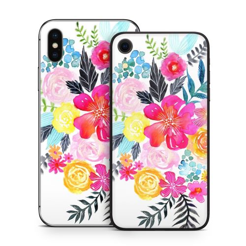 Pink Bouquet iPhone X Series Skin