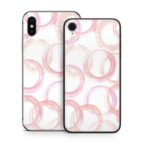 Pink Circles iPhone X Series Skin