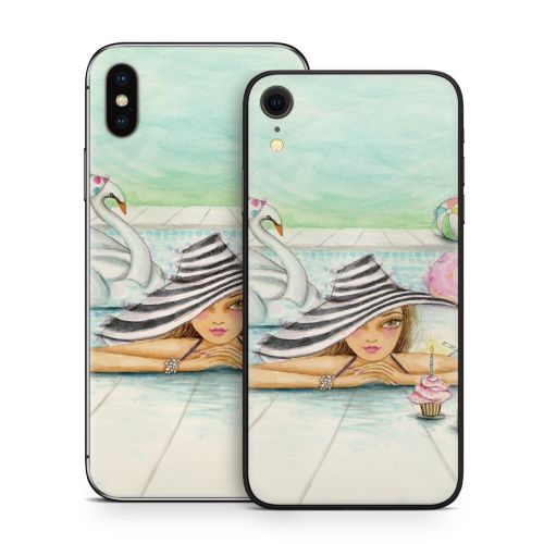 Delphine at the Pool Party iPhone X Series Skin