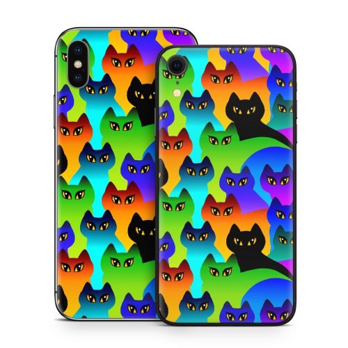 Rainbow Cats iPhone X Series Skin