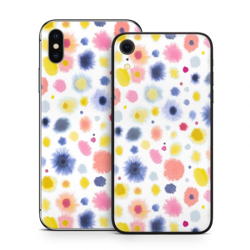 Red Blue Dots iPhone X Series Skin
