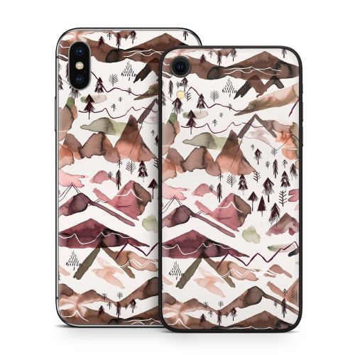 Red Mountains iPhone X Series Skin