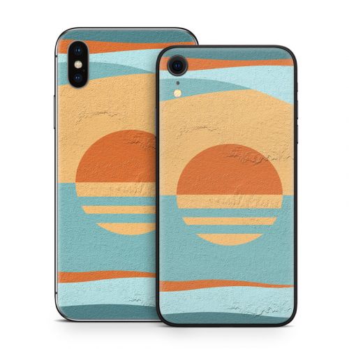 Retro Sunset iPhone X Series Skin