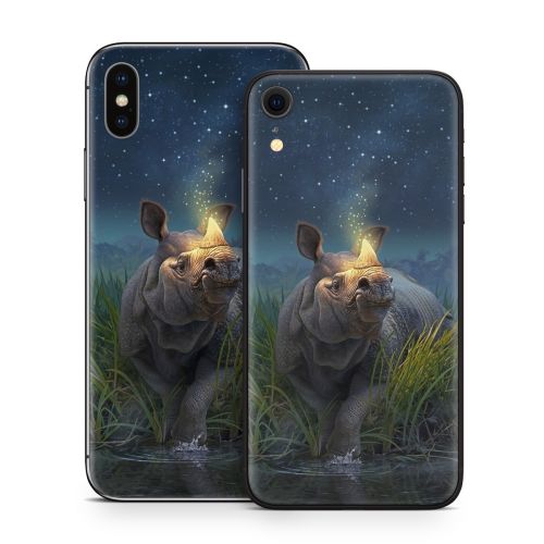 Rhinoceros Unicornis iPhone X Series Skin