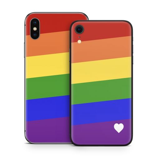 Rainbow Stripe iPhone X Series Skin