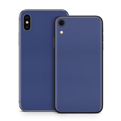Solid State Cobalt iPhone X Series Skin