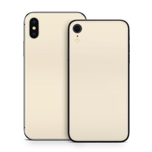 Solid State Creme iPhone X Series Skin