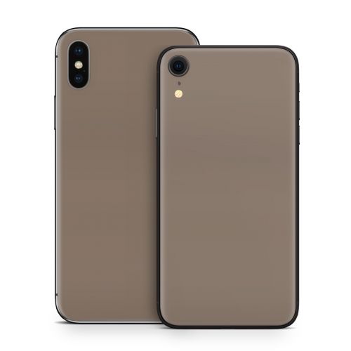 Solid State Flat Dark Earth iPhone X Series Skin