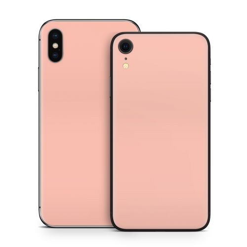 Solid State Peach iPhone XS Skin