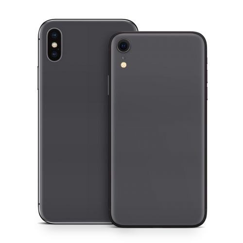Solid State Slate Grey iPhone X Series Skin