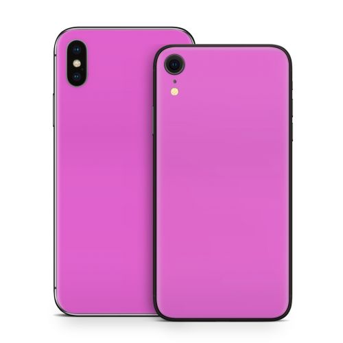 Solid State Vibrant Pink iPhone X Series Skin
