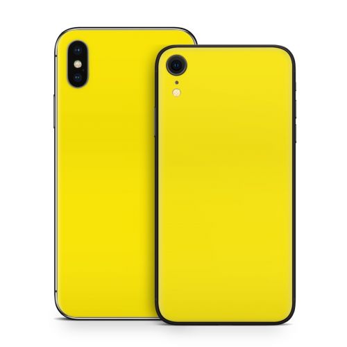 Solid State Yellow iPhone X Series Skin